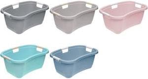 keeeper laundry tub "janne", ergonomic, nordic-pink stable kidney-shaped laundry tub, with soft handles, large - 1 piece (1078358100000)