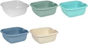 keeeper bowl "björk", square, 380 x 380 mm, nordic-blue PP, integrated measuring scale and spout, side handles, - 1 piece (1055768000000)