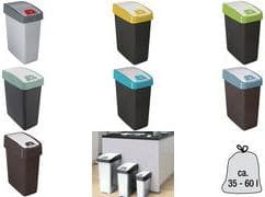 keeeper waste bin "magne", 25 liters, nordic-blue compact premium waste bin with 2-way opening: - 1 piece (1060468000000)