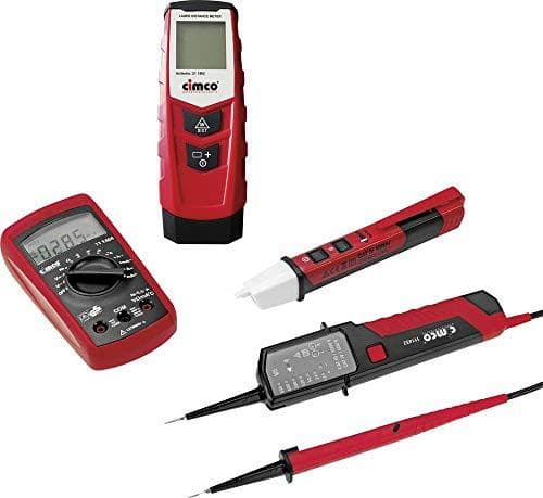Cimco digitalt håndholdt multimeter inkl. laserafstandsmåler, inkl. spændingstester CAT III 600 V (216834)