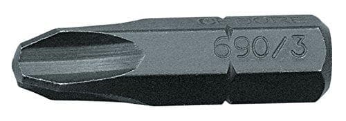 Gedore 690 2 L S-010 6541400 Phillips bit PH 2 chrome vanadium special steel burnished C 6.3 1 pc.