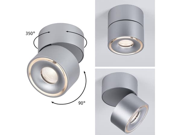 Paulmann Spircle, Overflateegnet, 1 ampuller, LED, 8 W, 3000 K, Kromfarget
