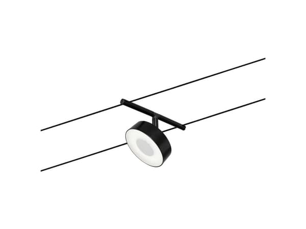 Paulmann 94480, Spotlight på skinne, Ikke-utskiftbare pærer, 1 ampuller, LED, 5 W, 3000 K Sort, Kromfarget
