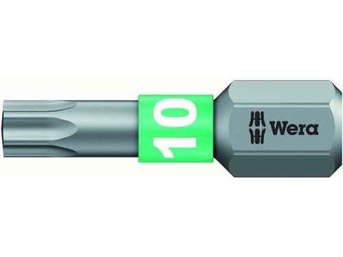 Wera Bit T10 L.25mm BiTor 867/1BTZ hårdmetall WERA-drivning C6.3 (05066120001)