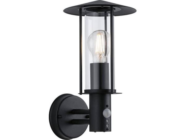 Paulmann 94396, Vegglys, Grå, Glass, Metall, IP44, Fasade, I