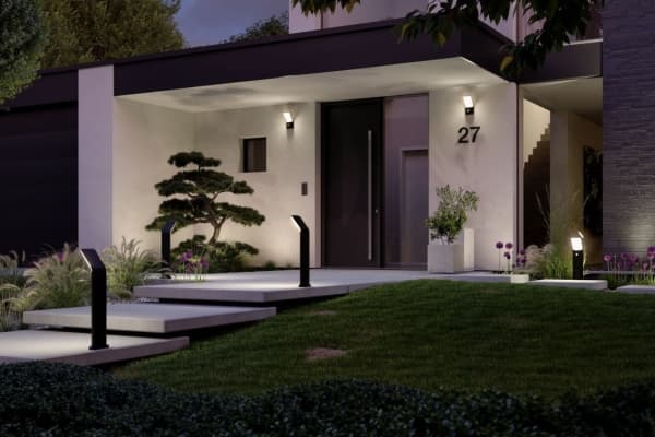 Paulmann 94403, Golvbelysning för utomhusbruk, Antracit, Gjuten aluminium, IP44, Entré, Trädgårdsgång, I