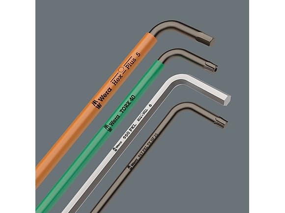 Wera 950 BM, Insexnyckel med L-handtag, Metrisk, 1 styck, 2 mm, 5 cm, 1,6 cm