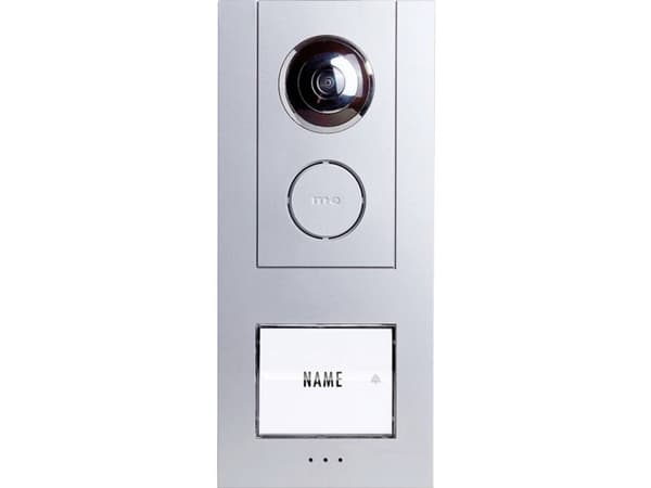 m-e modern-electronics VS-11 S Vistasmart Video-Türsprechanlage LAN, WLAN Außeneinheit Silber (41359)