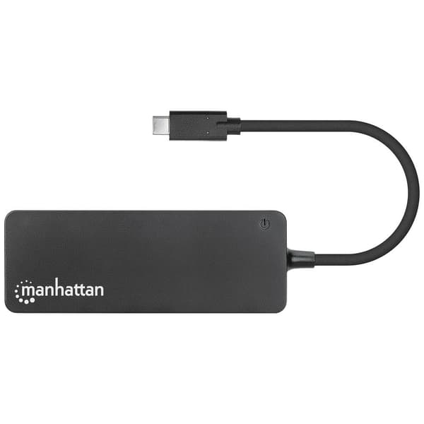 Manhattan 168410 USB 3.0-hubb Svart