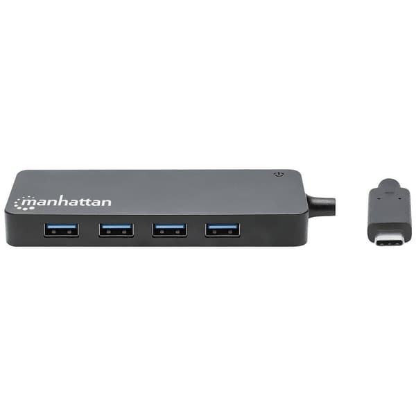 Manhattan 168410 USB 3.0-hubb Svart