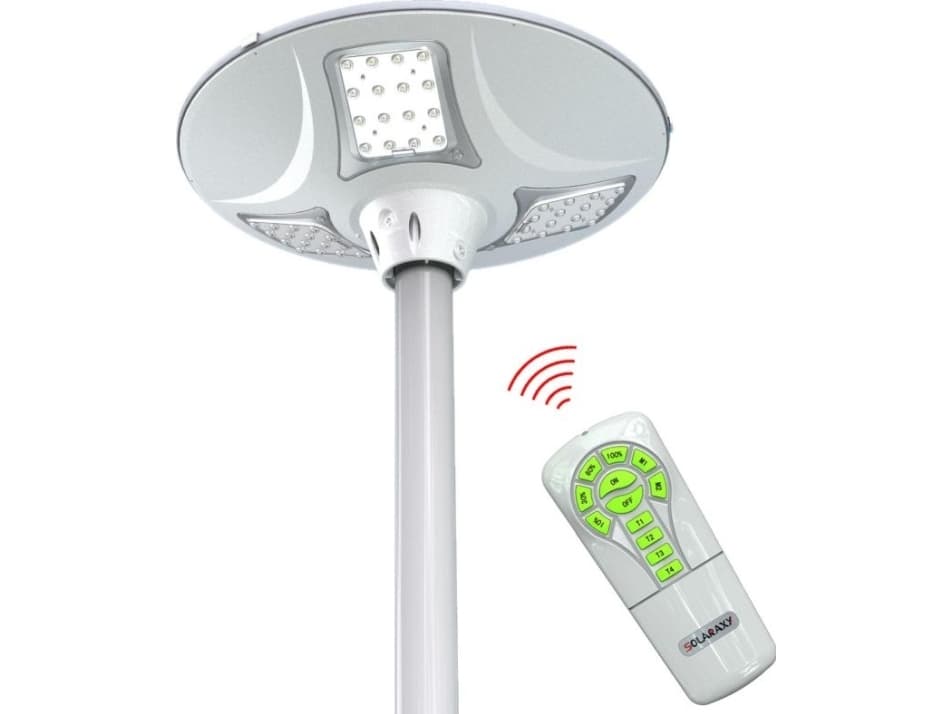 Sunen Solar garden/street lamp remotely controlled with a motion sensor, panel with 18W power