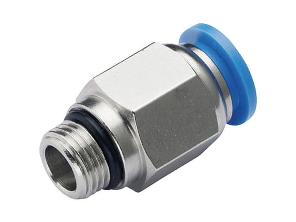 TRU COMPONENTS Lige stik PC6-G01 Rør Ø: 6 mm Gevind-mål: G1/8 1 stk