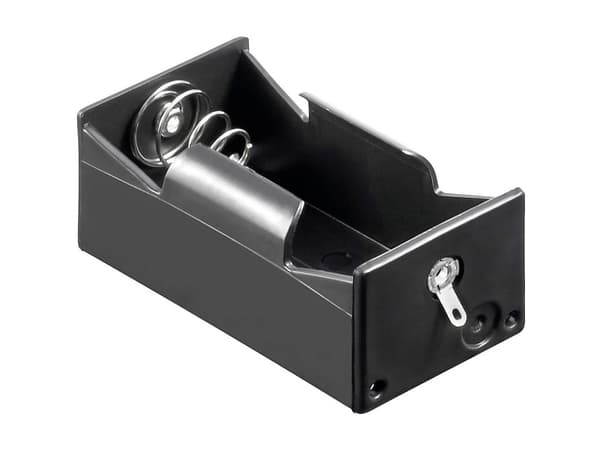 Goobay 12457 Batteriholder 1 R20 (D) Loddetilslutning (L x B x H) 69 x 35 x 27.5 mm