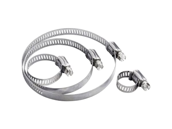 TRU COMPONENTS Caterpillar Kiristysnauha TC-10330732 Laipan Ø-alue 118-140 mm Kuusiokanta suoralla lovella Hopea 1 kpl