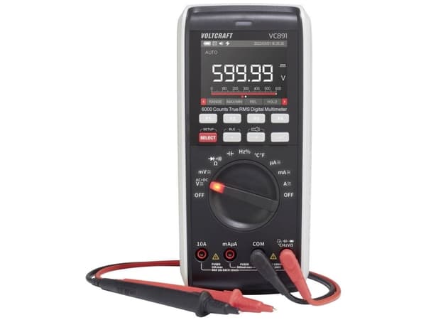 VOLTCRAFT VC891 Hånd-multimeter digital Datalogger CAT III 1000 V, CAT IV 600 V Visning (counts): 60000