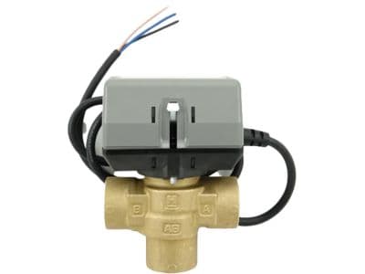 Panasonic 3-vejs ventil for varmtvandsbeholdere med motor anvendes ved brugsvandsprioritering på varmtvandsbeholder (VVB)