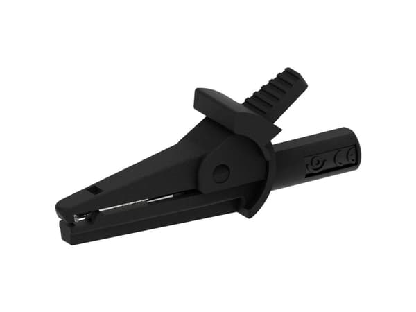Electro PJP 5002/LM-IEC-CD1-N Krokodilklämma Svart Spännvidd max: 9 mm Längd: 51 mm 1 st