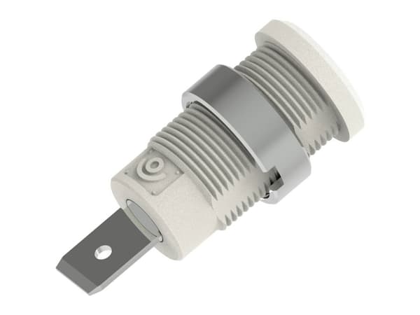 Electro PJP 3266-C-CD1-BC Sikkerheds-laboratorietilslutning Stift-diameter: 4 mm Hvid 1 stk