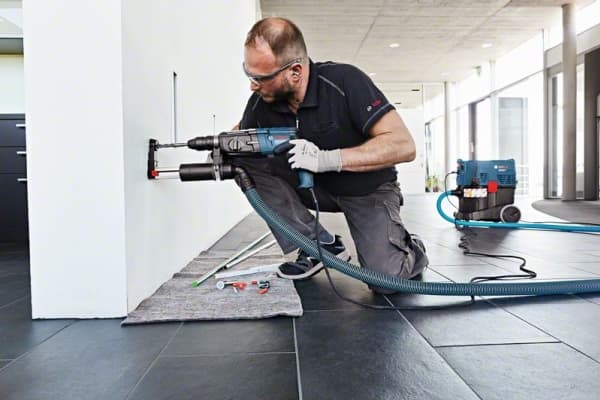 Bosch GDE 16 Plus Professional, Pölynpoistojärjestelmä, Bosch, GBH 2-20 D; GBH 2-24 D/DF; GBH 2400; GBH 2600; GBH 2-26 RE/DRE/DFR; GBH 2-28 DV/DFV; G