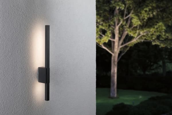 Paulmann 94743, Väggbelysning för utomhusbruk, Antracit, Gjuten aluminium, IP44, Fasad, I