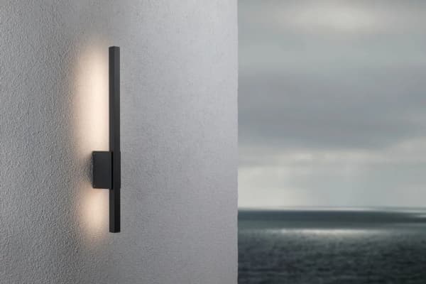 Paulmann 94743, Väggbelysning för utomhusbruk, Antracit, Gjuten aluminium, IP44, Fasad, I