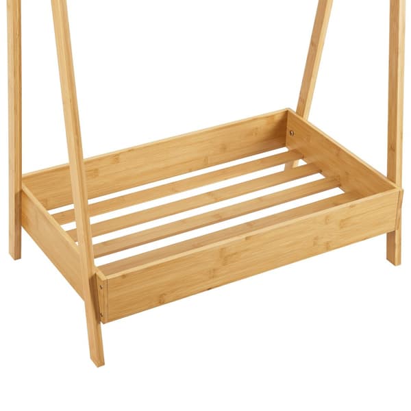 Klädställning Sola 126x73x42 cm bambu [en.casa]