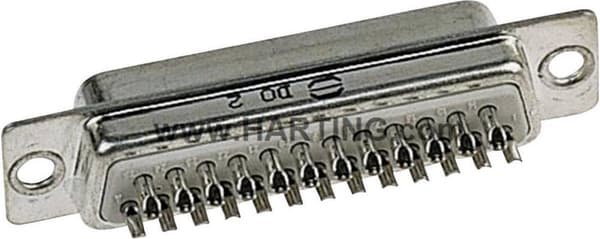 Harting 09 67 250 4704 D-sub hunstik 180 ° Antal ben: 50 Loddekop 1 stk.
