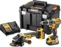 Pikkukuva 1 / 3: DeWalt DCK2080P2T akkusarja | DCD796 akkuporakone + DCG405 akkukulmahiomakone | 18v 5.0Ah Li-ion