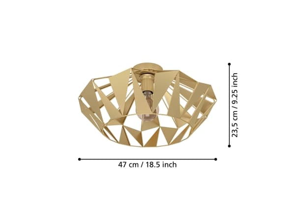EGLO CARLTON LOFT E27 GULD