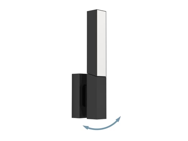 EGLO UGENTO ULKOSEINÄ 2X4,5W 920LM 3000K IP44 MUSTA