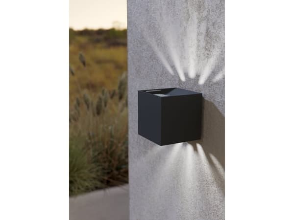 EGLO CALPINO 2 UTOMHUS VÄGG 2X3,3W 680LM 3000K IP54 ANTRACIT