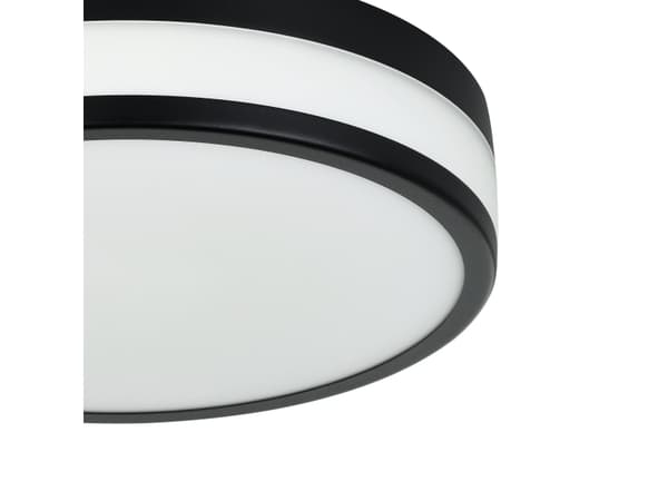 EGLO LED PALERMO KATTO Ø295 MUSTA/VALKOINEN