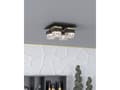 Miniatyrbild 2 av 5: EGLO BARRANCAS TAK 4L/E14 SVART/GULD/KRISTALL