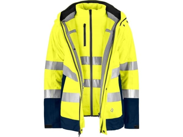 Projob Reflekterande jacka ProJob 6446 3in1 Gul/Navy