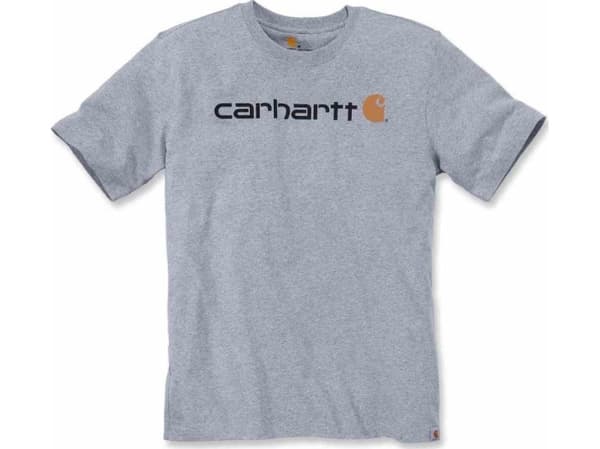 T-SHIRT CARHARTT CORE LOGO HEATHER GREY XL {103361 GREY XL}
