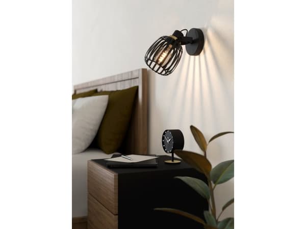 EGLO GIRONA VÆG LOFT E27 SORT/BM