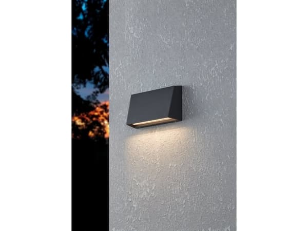 EGLO SPONGANO UDE VÆG L200 TW 9,5W 1100LM IP65 SORT