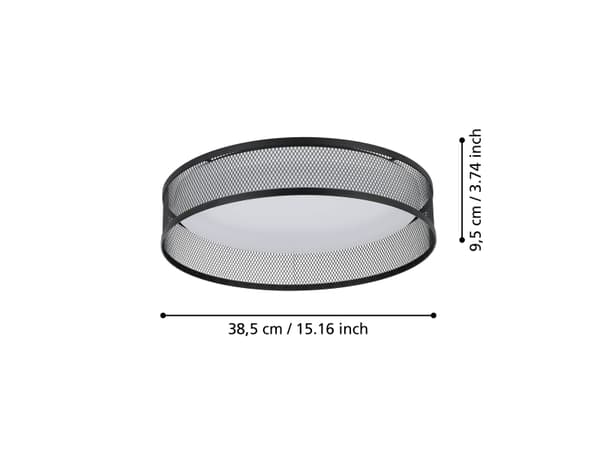 EGLO LUPPINERIA loftlampe i sort