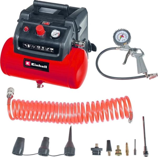 Einhell TC-AC 190/6/8 OR Set Pneumatisk kompressor 6 l 8 bar