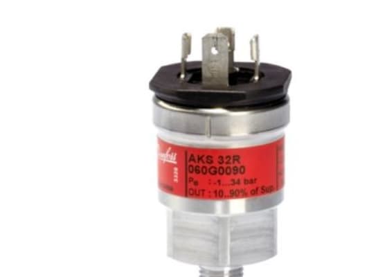 Danfoss AKS 32R - Tryktransmitter, -1-34 bar, Ratiometrisk, Stik, UNF, 7/16-20