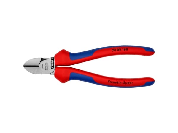 Knipex 70 02 160, Avbitertang, Kromvanadiumstål, Plast, Rød, 53 mm, 160 mm