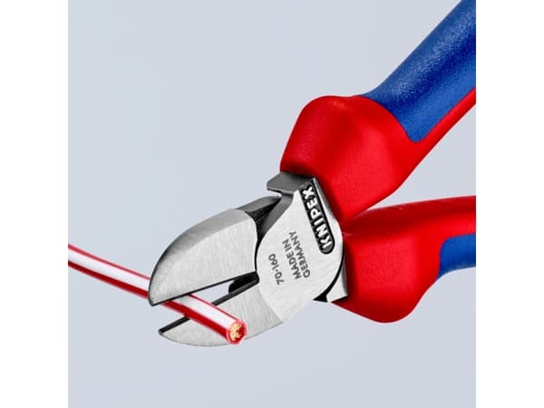 Knipex 70 02 160, Avbitertang, Kromvanadiumstål, Plast, Rød, 53 mm, 160 mm