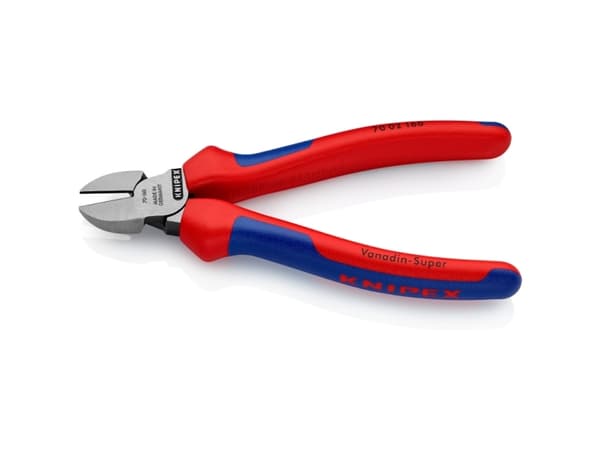 Knipex 70 02 160, Avbitertang, Kromvanadiumstål, Plast, Rød, 53 mm, 160 mm