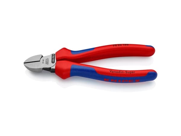 Knipex 70 02 160, Avbitertang, Kromvanadiumstål, Plast, Rød, 53 mm, 160 mm