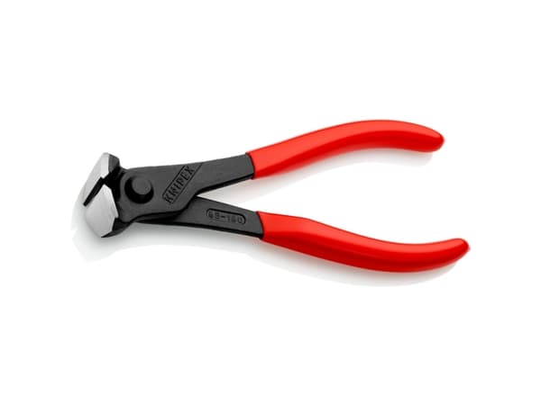 Knipex 68 01 160, Endekuttende tang, 2,5 cm, Stål, Plast, Rød, 53 mm