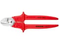 Miniatyrbilde 3 av 3: KNIPEX kabelsaks polert isolert, belagt med plast, VDE-testet 230 mm (95 06 230 SB)