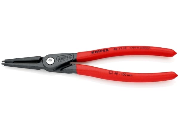 Knipex 48 11 J3 Seegeringtang Passer til Indvendige ringe 40-100 mm Spids form lige