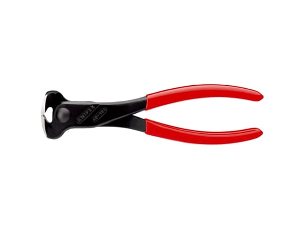 Knipex 68 01 180, Endekuttende tang, 4 mm, 2,9 cm, Stål, Plast, Rød