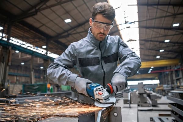 Bosch GWS 18V-15 PSC Professional - Mini angle grinder - trådløs - 125 mm - uten batteri - 18 V - SOLO