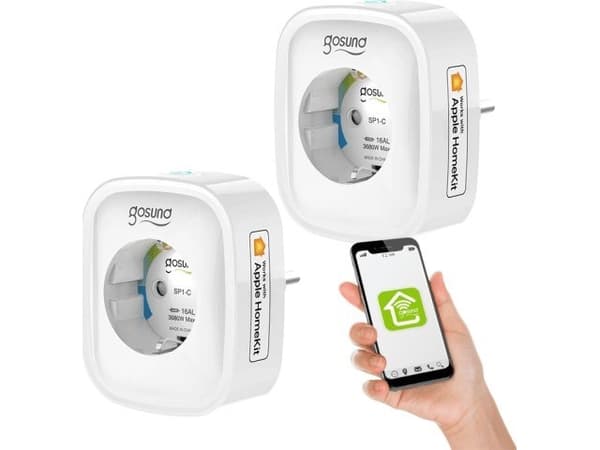 Gosund SP1-H WiFi älypistorasia, 2 kpl (HomeKit) (kaksi kappaletta) (kaksi kappaletta)